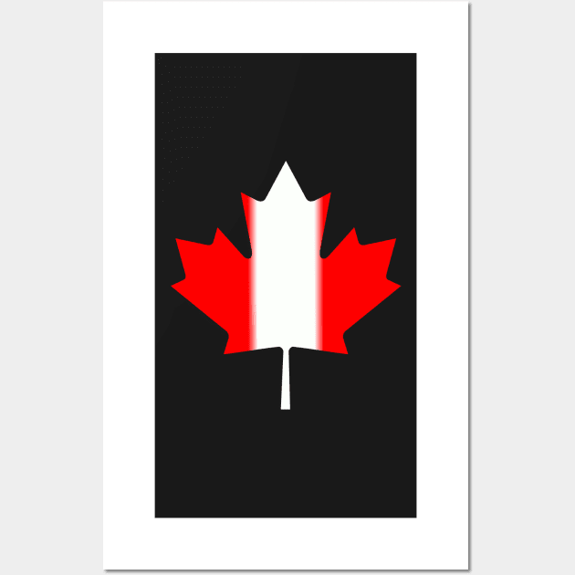 Reconstructed Canadian Flag Wall Art by popkulturniy